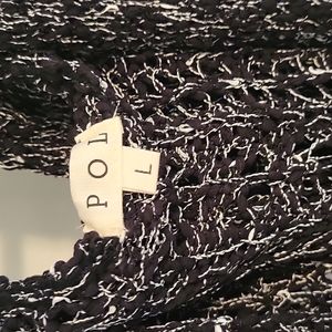 POL rainbow knit detail hooded duster size large